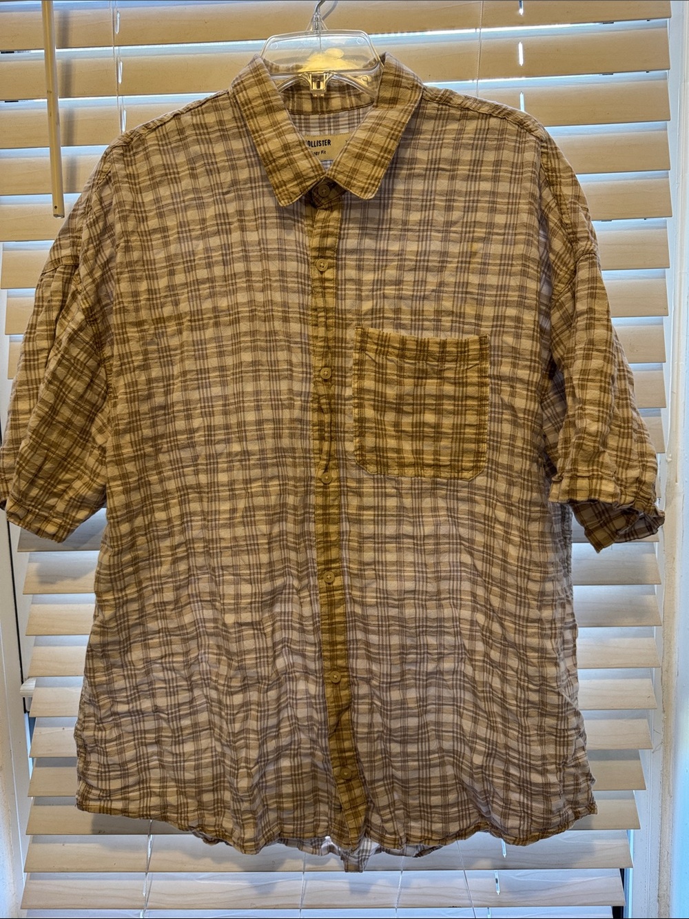 Hollister Short-Sleeve Button-Up Shirt.